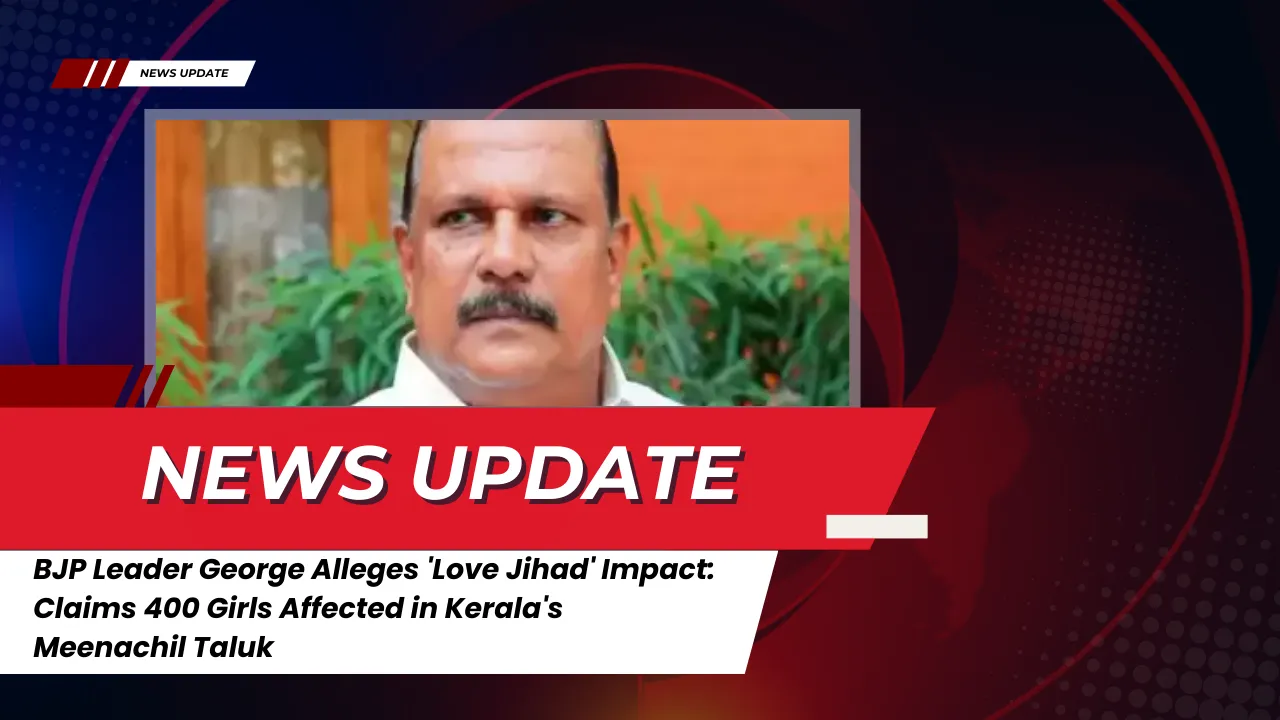 BJP Leader George Alleges ‘Love Jihad’ Impact: Claims 400 Girls Affected in Kerala’s Meenachil Taluk